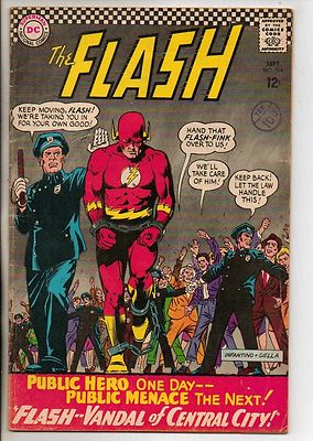 DC Comics Flash #164 September 1966 Kid Flash Backup VG