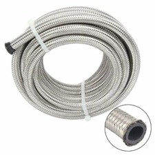 4an6an8an10an12an Stainless Steel Braided Cpe Fueloilgas Hose Line Silver