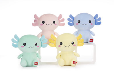 OFFIZIELLES KAWAII KUTIES AXOLOTL SUPERWEICHES PLÜSCHTIER STOFFTIER NEU MIT ETIKETT H 24 CM
