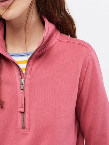Pure Cotton Pacific Half Zip Sweat Top 