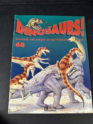 1 Vintage Dinosaurs! Atlas Partworks 1990's ISSUE #68