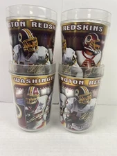 Washington Redskins Thermo-Serv Mugs Cups Set of 4 USA NFL Football Commanders