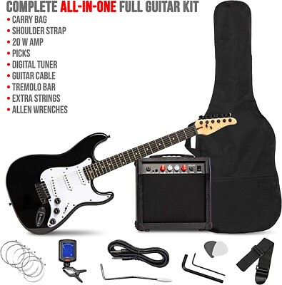 Cefa Toys Guitarra Eléctrica Virtual Jam Hero – 4 Sonidos, Amplificador Bluetooth, Correa Y Luz, Para Niños