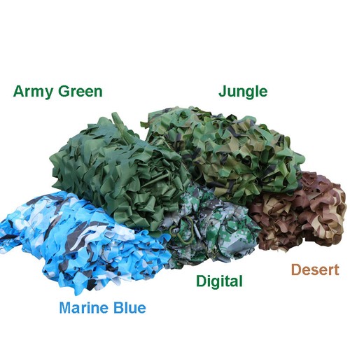 Army Camouflage Net Camo Netting Camping Shooting Hunting Hide Woodland w/ Mesh - Picture 6 of 12