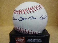 CHOO CHOO COLEMAN DECEASED NEW YORK METS SIGNED M.L. BASEBALL W/COA