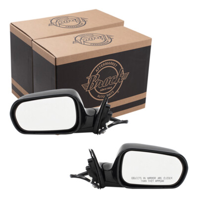 Fits Honda Accord Sedan 98-02 Set of Side View Power Mirrors Glass & Housing