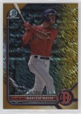 2022 Bowman Chrome Prospects Gold Shimmer Refractor 26/50 Marcelo Mayer uk2