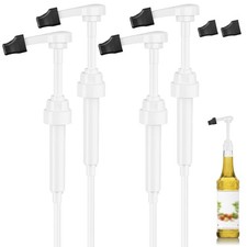 Coffee Syrup Pump for 750 ml Bottle 4 Pack Dispenser Pumps...