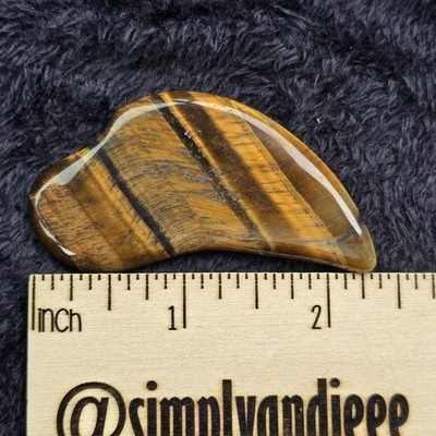 Tiger eye gua sha, Facial massager, spa tools, scraper, crystal