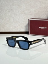 Jacques Marie Mage JEFF Sunglasses Black/Blue 51-22-149mm With Case New