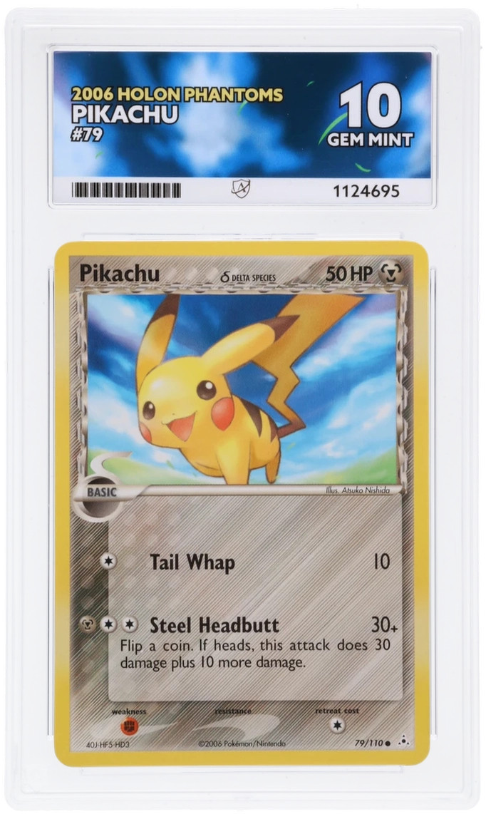 Pikachu 79/110 Ace 10 Holon Phantoms Pokemon Card Game