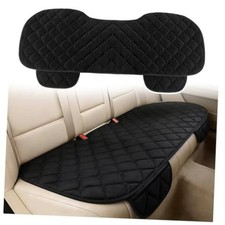 Plush Car Seat Covers with Side Pockets,Warm Breathable Car Back Seat Rear