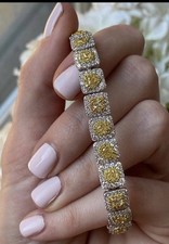 Yellow Diamond, White diamond, & White gold T...