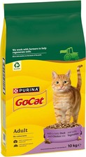 Go-Cat Adult Chicken & Duck Dry Cat Food 10kg 2.57 per kilo