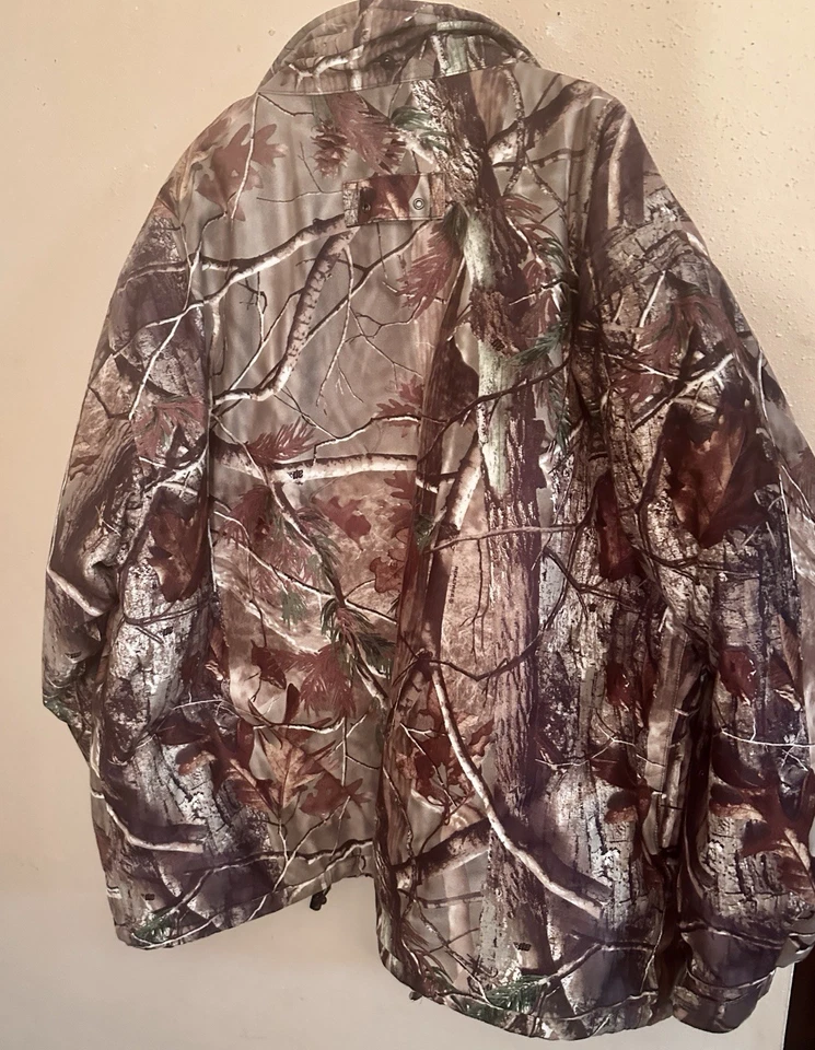 AGO All Game Outfitters Men 2XL Full Zip Camo Hunting Jacket Outdoors - Image 2 of 3