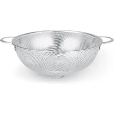 Stainless Steel 3-Quart Colander with Stand Kitchen Strainer Dishwasher Safe