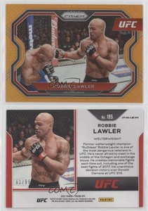 2021 Panini Prizm UFC Orange Prizm /99 Robbie Lawler #195