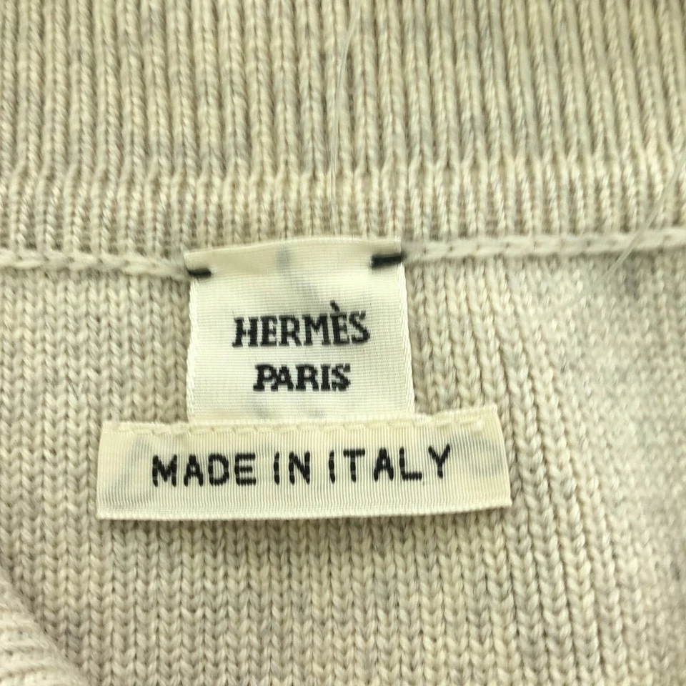 Hermes Virgin Wool Ribbed Knit Skirt Cream-colored 34 Used MESC-0 Foto 3 de 4