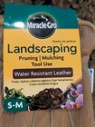 Brand New MIRACLE-GRO Landscaping Leather Water Resistant Gloves, Sz. S-M, NWT  — photo 2