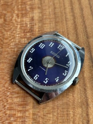 Vintage USSR Watch Vostok 2409A SU Soviet Wristwatch Wostok Rare CHROME PLATED
