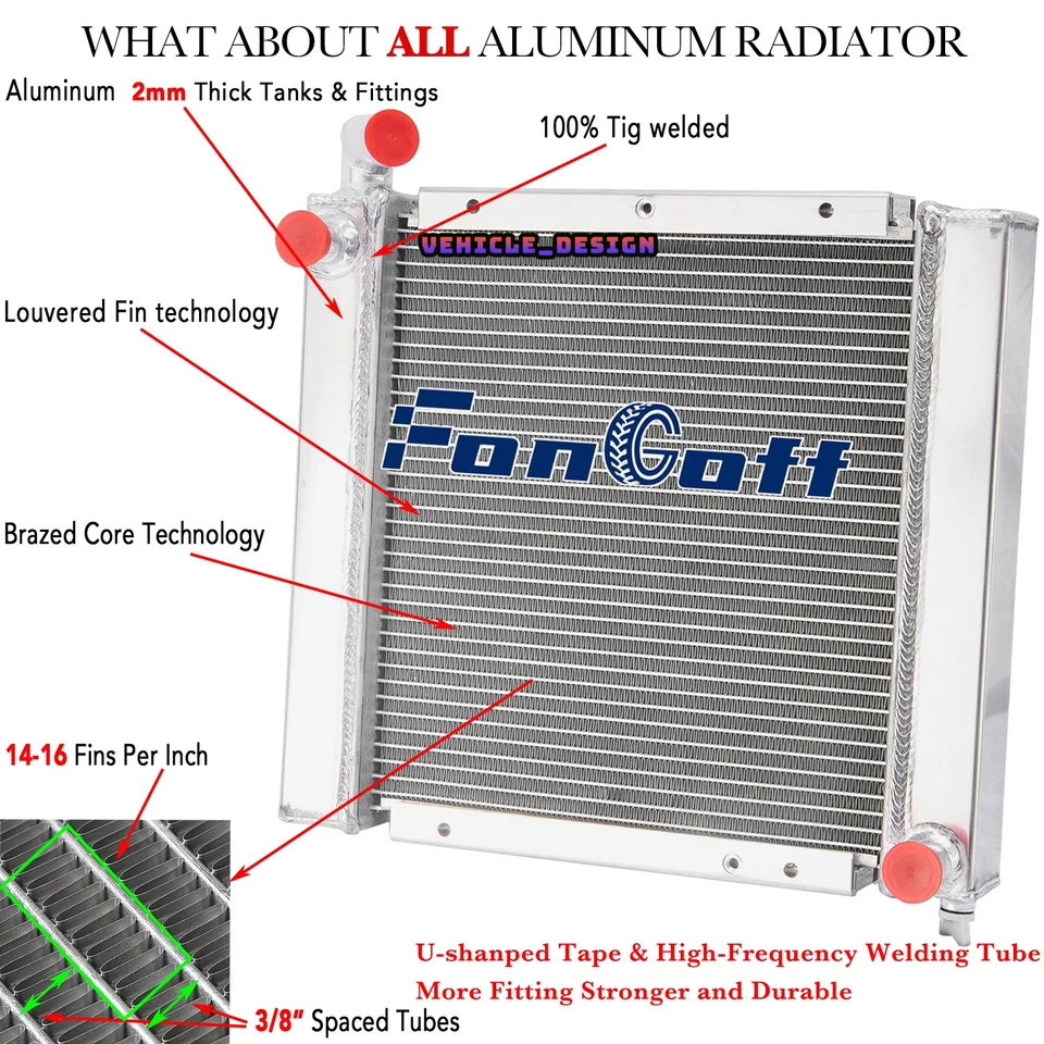 Radiator #79000459/79000705 For Miller Welders Bobcat 250 Trailblazer 302 Models - Image 2 of 4