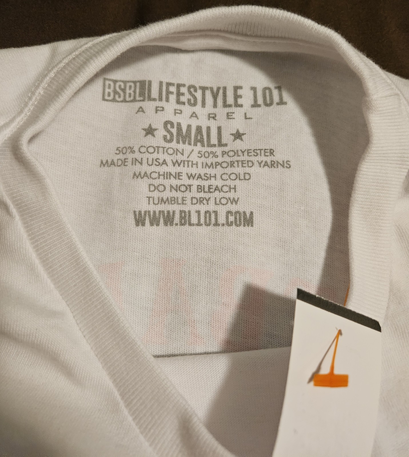 Baseball Lifestyle 101 Fastballs & Freedom White Short Sleeve T-Shirt Adult Smal