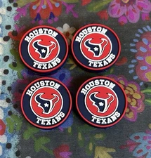 4 Pce HOUSTON Football Team Silicone Focal Beads DIY Jewelry Pens+ NEW