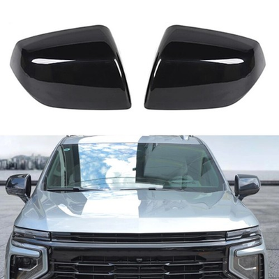 #ad #ad Black Side Mirror Cover Cap Chevy Suburban Tahoe GMC Yukon 2021 Accessories $38.99