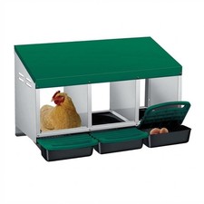 Chicken Nesting Boxes, Heavy-Duty 8-Compartment Metal Chicken Nesting Box