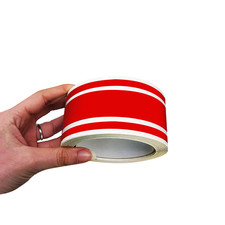 Trim Stripe Strisce Adesive per Auto 3 Fili, Rosso, 50 mm x 10 Mt