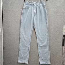 Wrangler Women Jeans 9 X 34 Light Blue Denim Cowboy Cut Slim Fit NWT