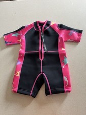 2 Chriffer Baby Child Wetsuits Wet Suits 2mm Neoprene Thermal Pink Sz XS 1/2 Y