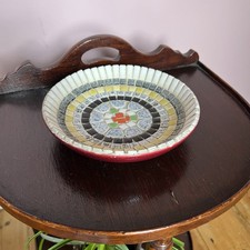 Mosaic Ceramic Bowl 1970s Danish Confetti Denmark Retro Boho Trinket 20cm