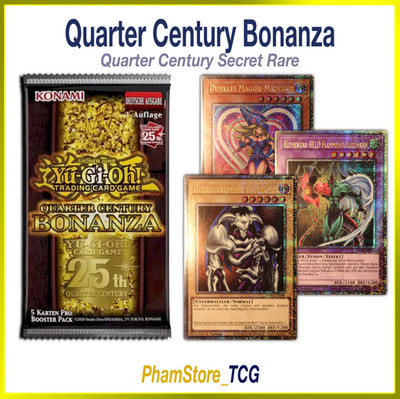 YuGiOh! Quarter Century Bonanza   Quarter Century Secret Rare zur Auswahl!