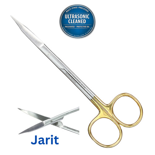 Jarit 101-255 Reynolds Scissors, TC, Beveled, Serrated, Curved, 5-1/8"