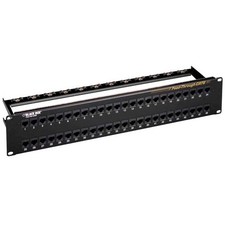 Black Box CAT6 Feed-Through Patch Panel - Unshielded, 48-Port jpm820a 