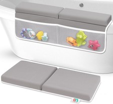 Baby Bath Kneeler, Elbow Rest Pad Set, Memory Foam Cushion, Toddler Bathing
