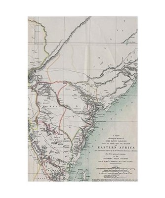 Eastern Africa Vintage Map 4x6 Field Journal / Field Notebook / Field Book / Mem