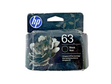 HP 63 Black Ink Cartridge Genuine OEM NEW SEALED Exp 12/2027 