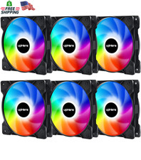 Uphere 120Mm Case Fan,Support 5V ARGB Addressable Motherboard Sync,Colorful Cool