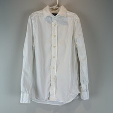 Polo Ralph Lauren Boy s White Button Up Slim Fit Long Sleeve Dress Shirt Size 12
