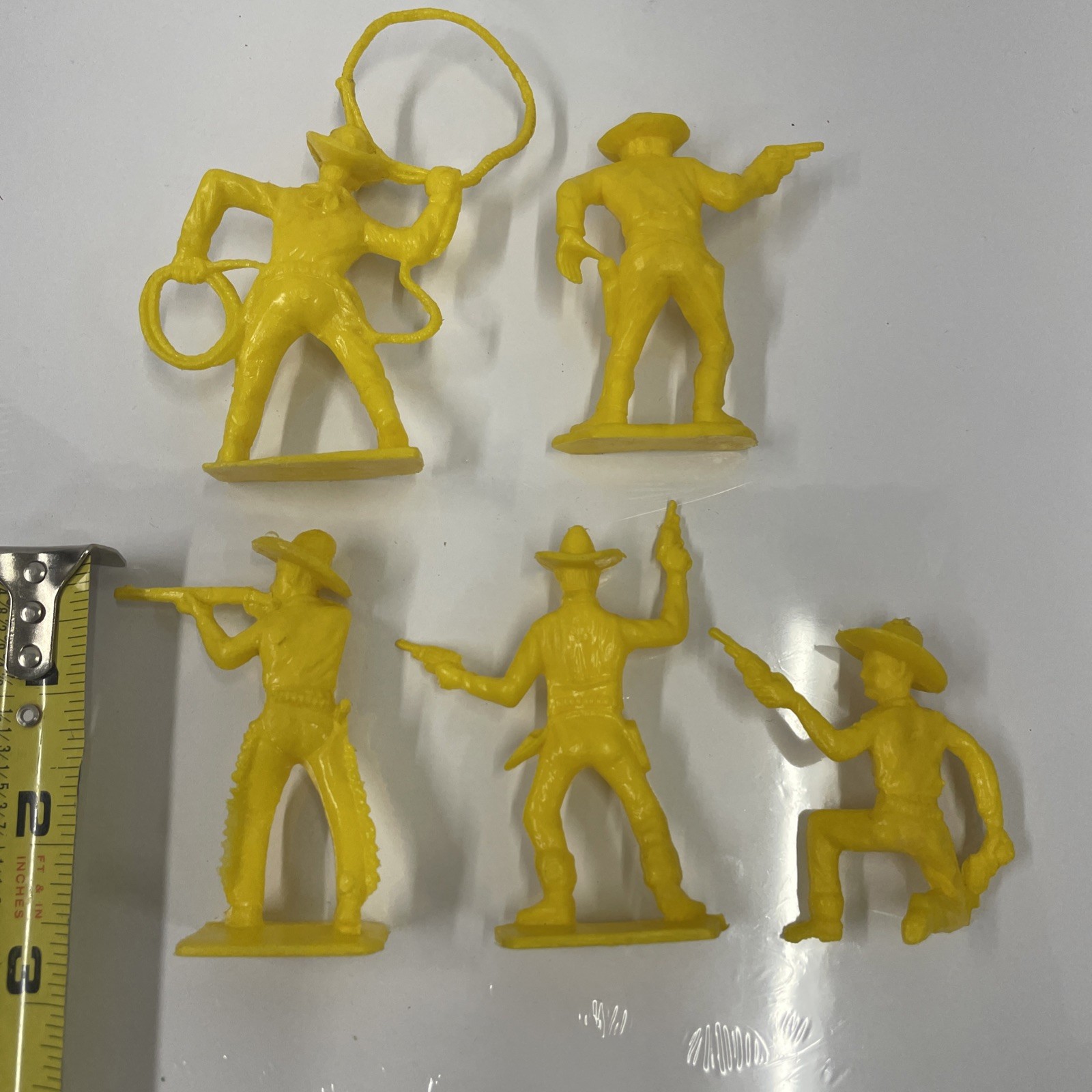 Vintage Marx Tim-Mee Plastic Figures Western Cowboy / N. American  (20 Pc Set)
