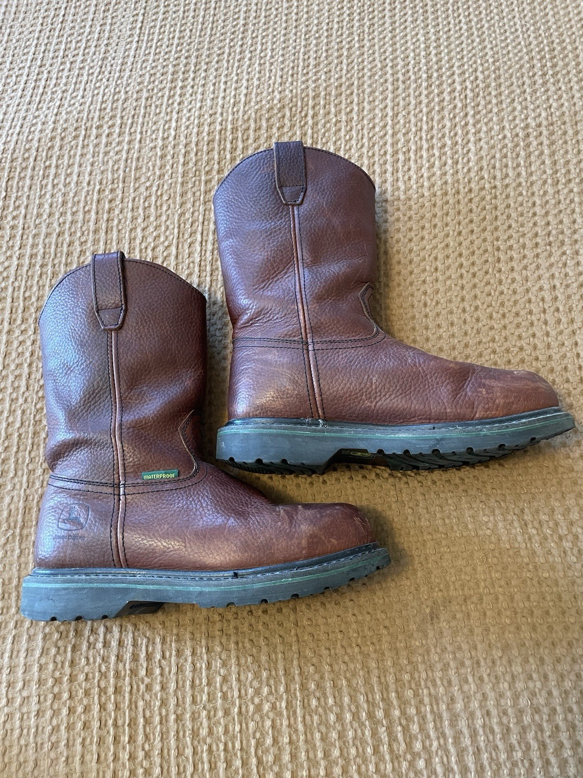 John Deere Dan Post Work Boots Mens Size 8M image 2