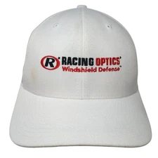 Racing Optics Windshield Defense Fitted Hat Solid White Medium Flexfit