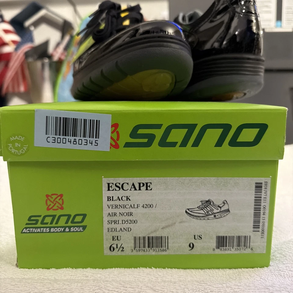 Zapatos Mephisto Sano Escape de cuero negro para mujer talla 7 hechos en Francia Foto 2 de 4