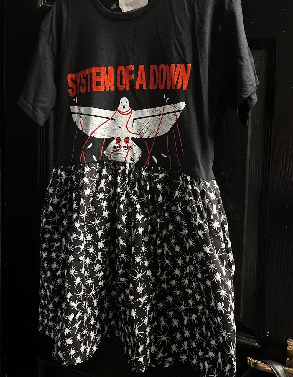 System Of A Down SOAD Band Tee Dress Custom Made M/L image 3