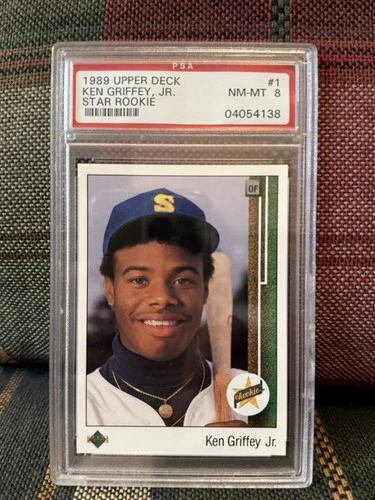 1989 Upper Deck Ken Griffey Jr Star Rookie RC #1 PSA 8 NM-MT