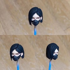 Figura de acción pintada con cabeza de asesina femenina de víbora 1/12 ajuste esculpido de 6""