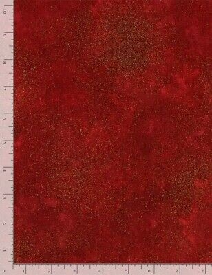 Blender Fabric - Shimmer Metallic Blender Red - Timeless Treasures YARD