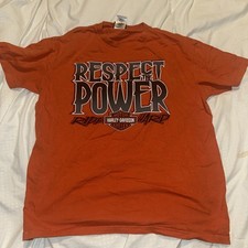 Harley Davidson Respect The Power Missoula Montana T-Shirt Größe Large (hd1)